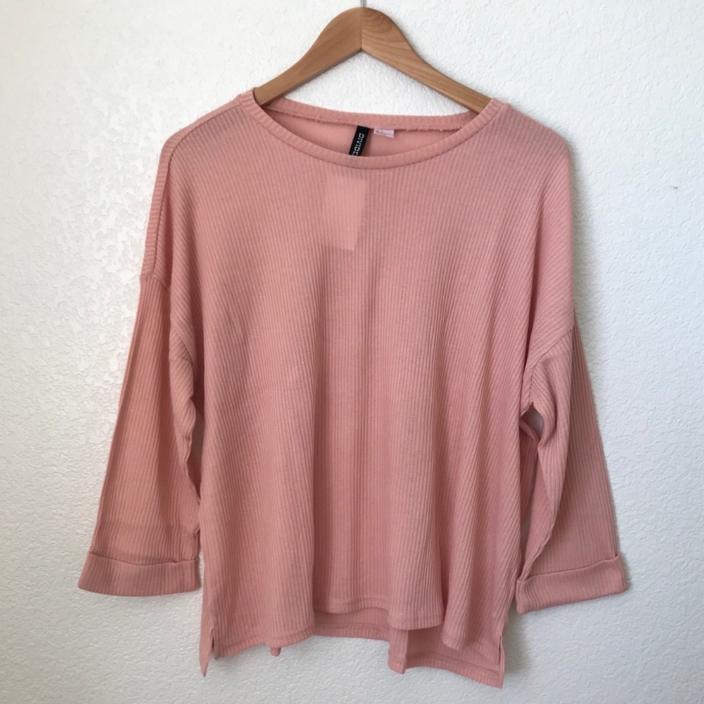 H&M LS Ribbed Sweater Top